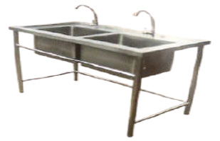Double Bowl Sink Table