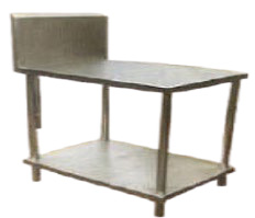 Work Table with undershelf & Backsplash