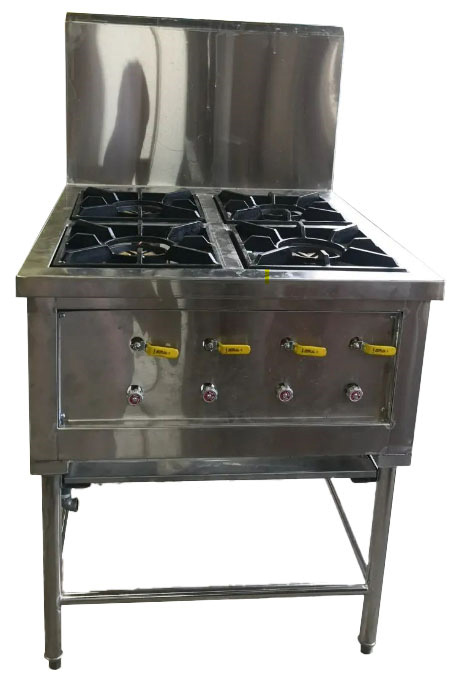 4 Open Burner Free Standing