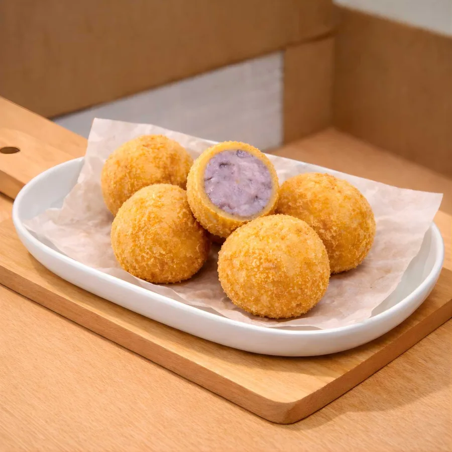 爆浆芋泥球 Crispy Taro Bursts Delight (5pcs)