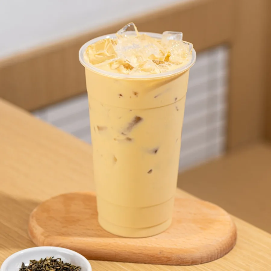 经典奶绿 (冷/热) Classic Green Milk Tea (Cold/Hot)