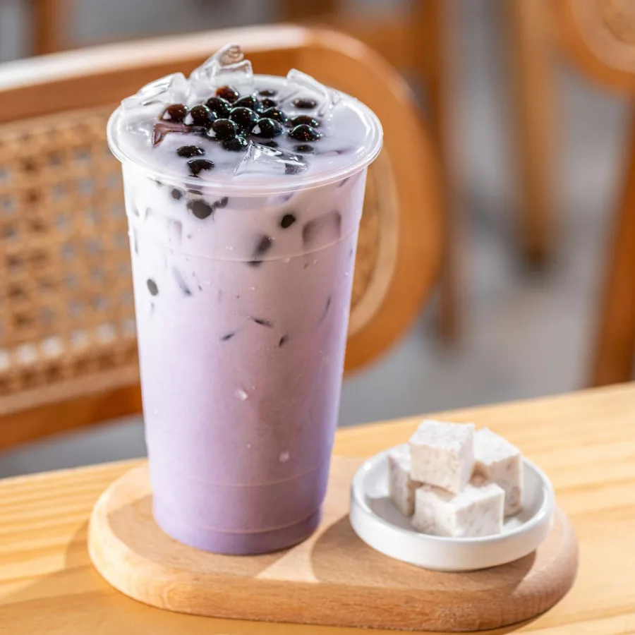 芋香珍珠奶 (冷/热) Taro Pearl Milk (Cold/Hot)