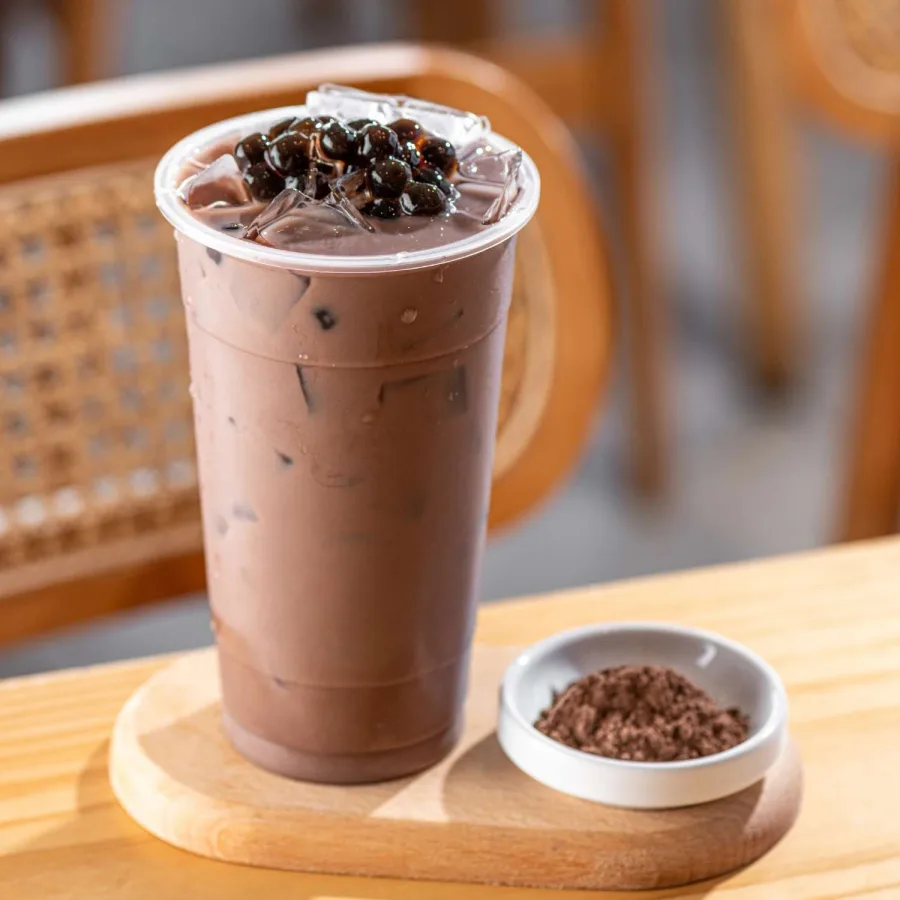 可可珍珠奶 (冷/热) Real Dark Chocolate Milk with Pearl (Cold/Hot)