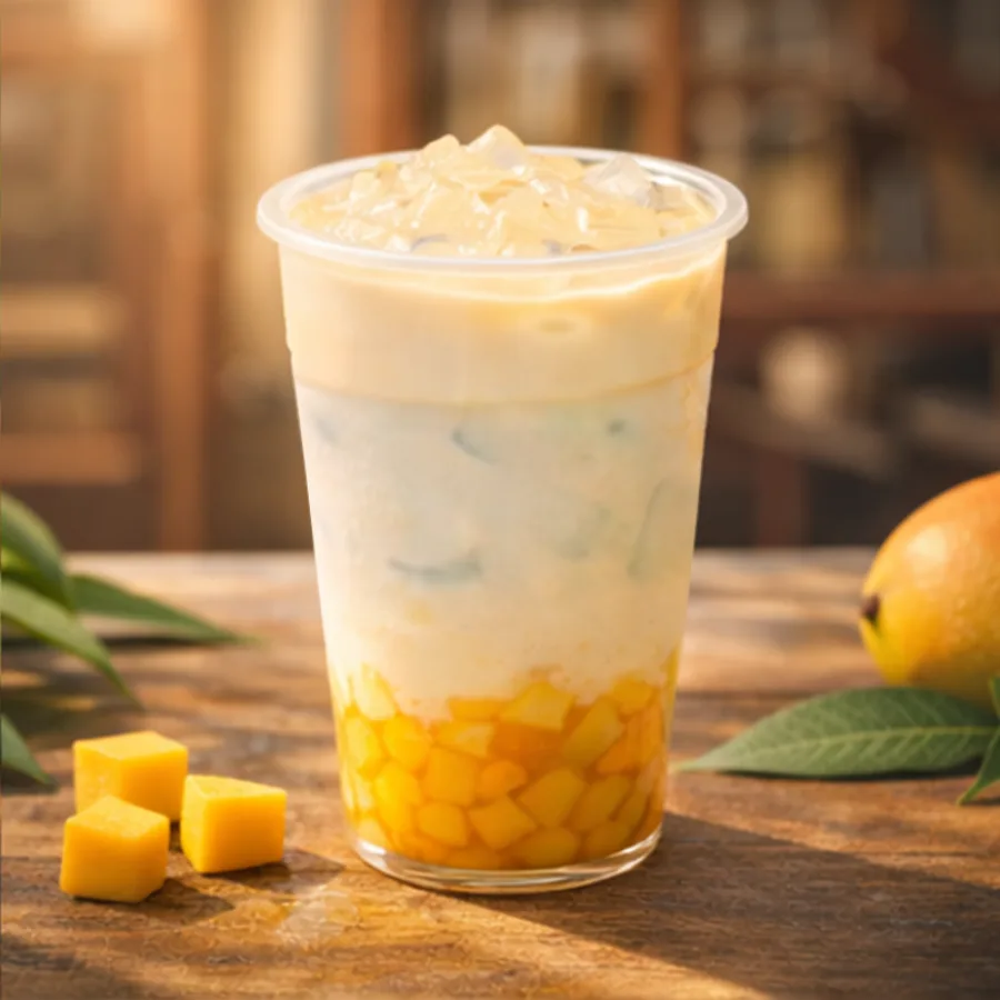 芒果奶绿 Mango Green Milk Tea