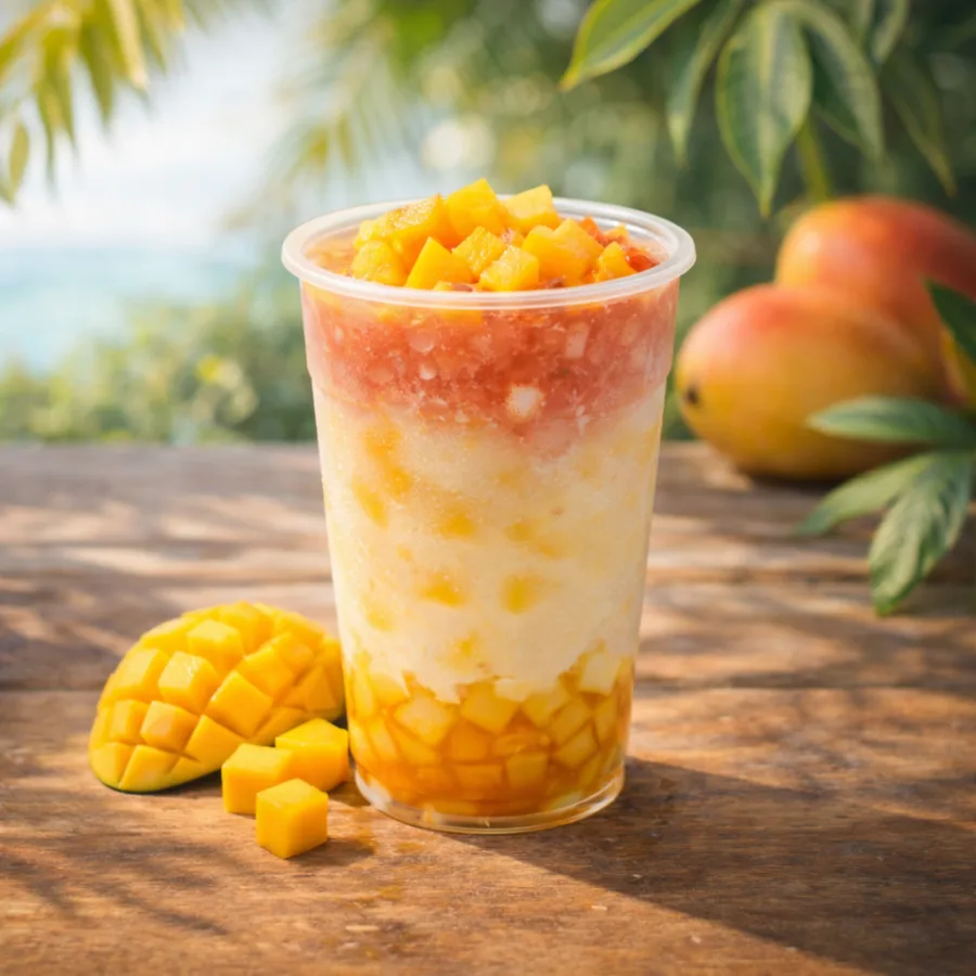 招牌金芒红柚冰沙 Signature Mango Pomelo Smoothie