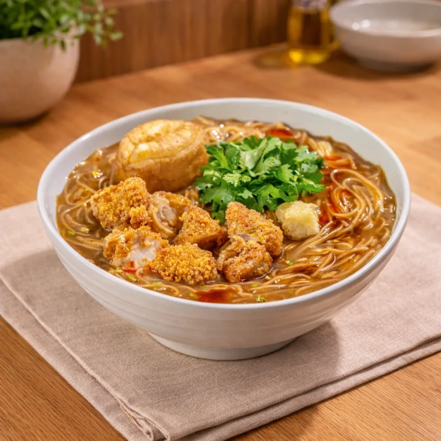 盐酥鸡面线 Salted Crispy Chicken Mee Sua