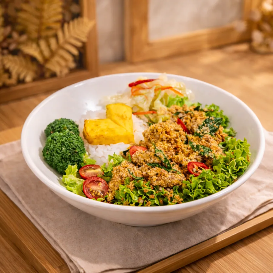 麦片咸蛋鸡丁饭 Cereal Salted Egg Chicken Rice