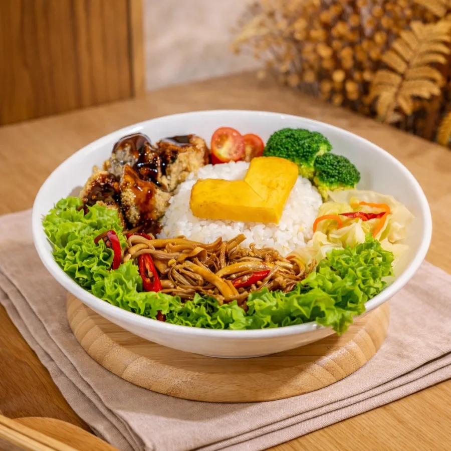 酱炒菇菇盖饭 Stir Fry Mushroom Rice