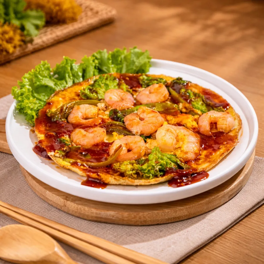 虾仁煎 Shrimp Pancake
