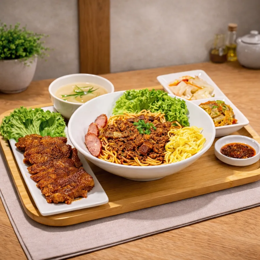 销魂台式卤肉拉面套餐 · 卤猪排 Soul-Satisfying Braised Meat Dried Noodles Set Braised Pork Chop