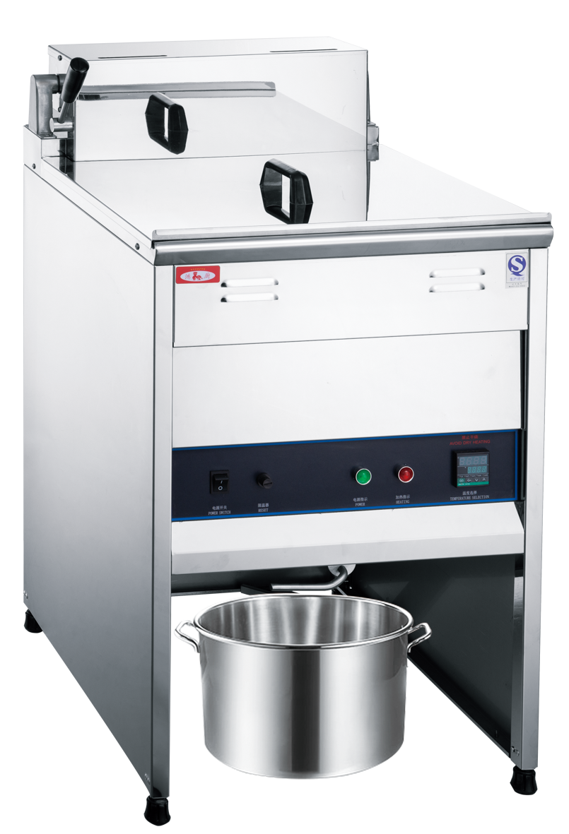 Electrical floor standing big deep fryer