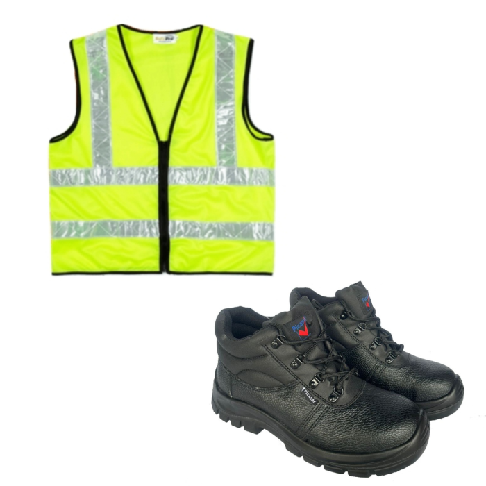 SAFETY SHOES & SAFETY VEST