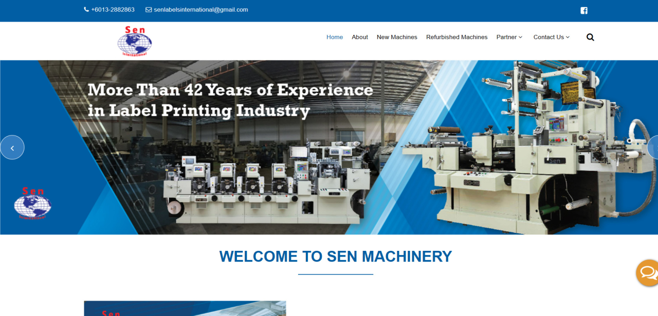 Sen Labels Machinery