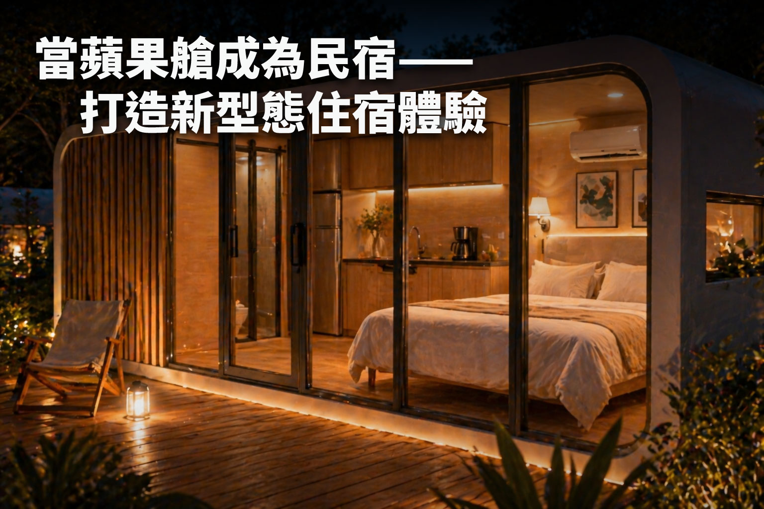 蘋果艙是什麼？為什麼成為旅宿與移動住宅的熱門選擇