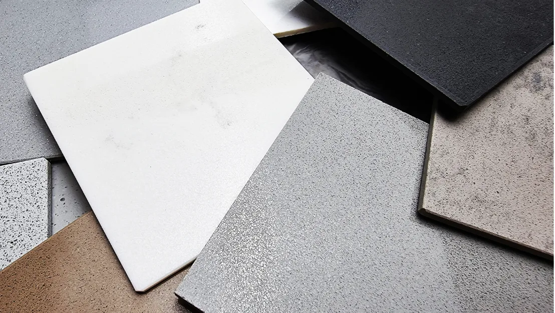 Premium architectural interior with refined tiled surfaces