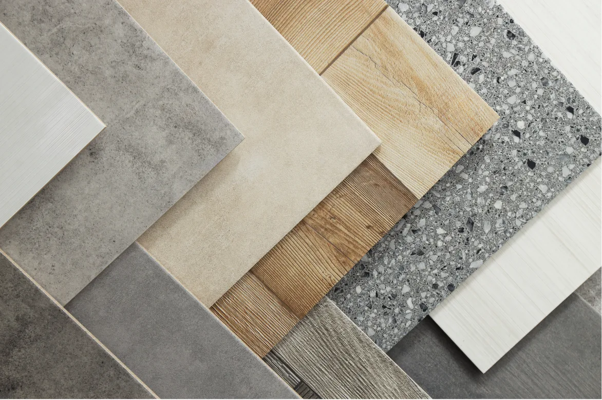 Premium tiled interior and surface design