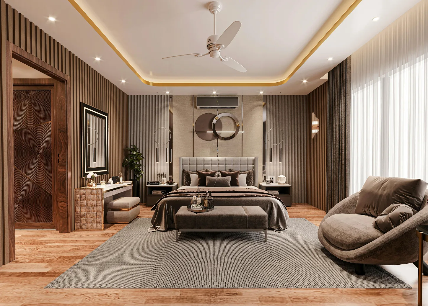 Premium contemporary living room interior