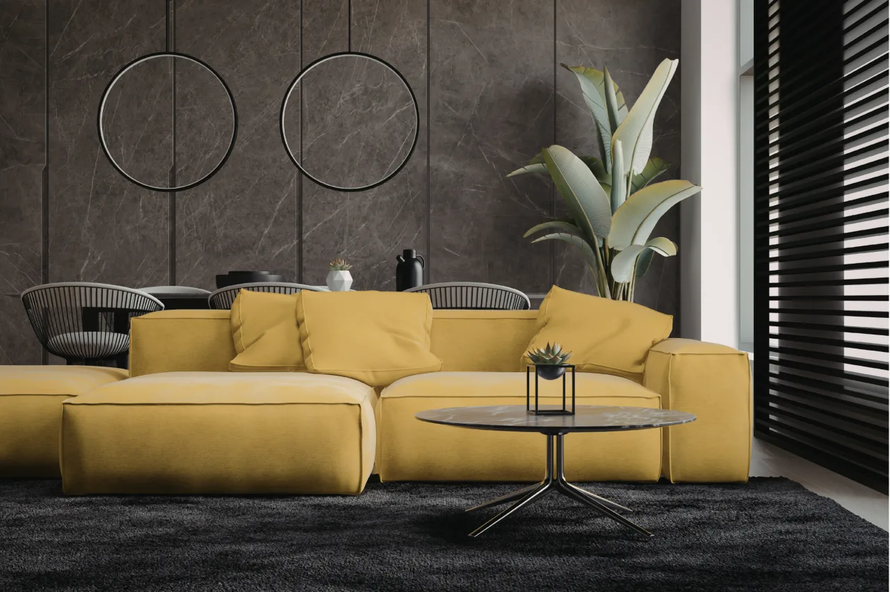 Elegant warm-toned premium interior